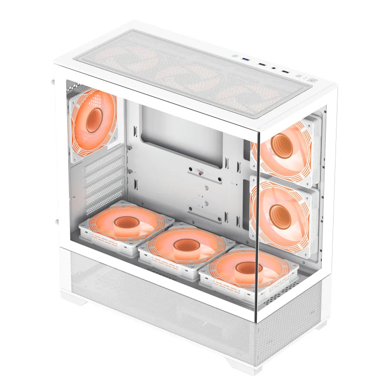 Кейс GameMax VISTA 2 MW MidTower, window, White ATX 1x120mm FAN [9101-0600R0017] 2