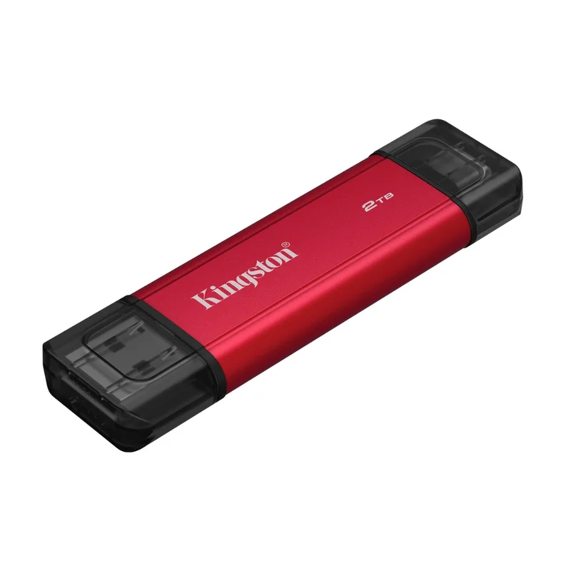 Внешний SSD 2TB USB-C/USB-A Kingston Dual Portable Красный [SPSD/2TB] 3