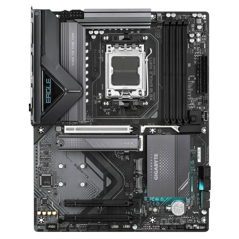 Материнская плата Gigabyte X870 EAGLE WIFI7 AM5 4DDR5 PCI-E 3x16 (HDMI+2USB4 Type-C) ATX 2