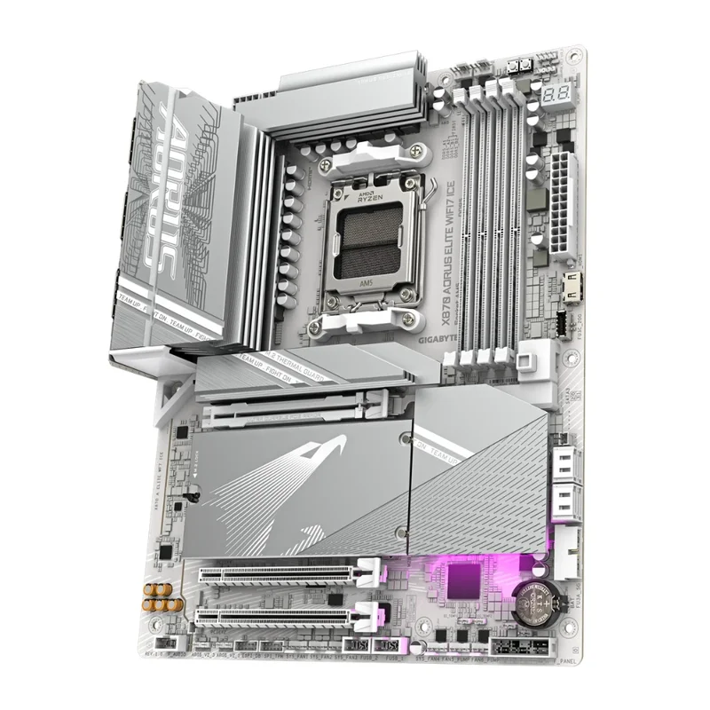 Материнская плата Gigabyte X870 AORUS ELITE WIFI7 ICE AM5 4DDR5 PCI-E 3x16 (HDMI+2USB4 Type-C) ATX 4