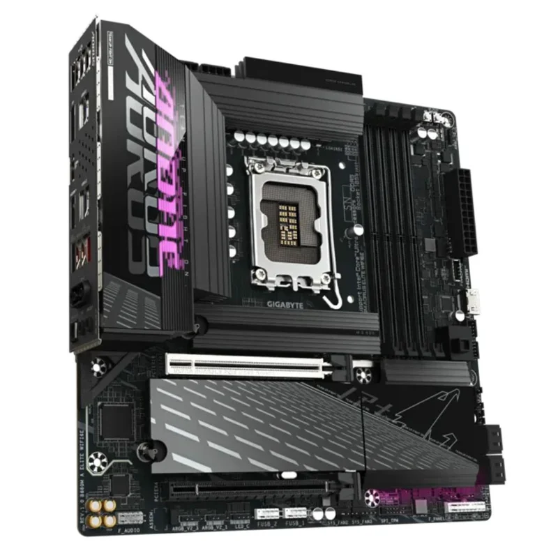 Материнская плата Gigabyte B860M AORUS ELITE WIFI6E LGA1851 4DDR5 PCI-E 2x16 (HDMI+DP+USB4 Type-C) m 3