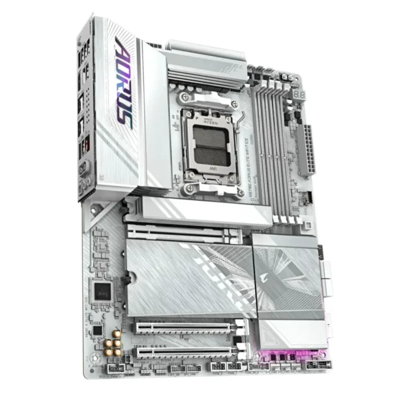 Материнская плата Gigabyte X870E AORUS ELITE WIFI7 ICE AM5 4DDR5 PCI-E 3x16 (HDMI+2USB4 Type-C) ATX 3
