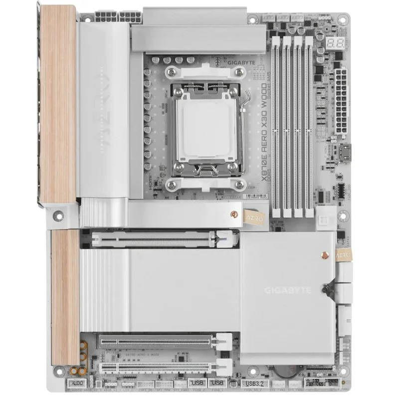 Материнская плата Gigabyte X870E AERO X3D WOOD AM5 4DDR5 PCI-E 2x16 (HDMI+2USB4 Type-C) ATX 2