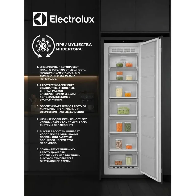 Встраиваемый морозильник Electrolux EUN7ND18S 3