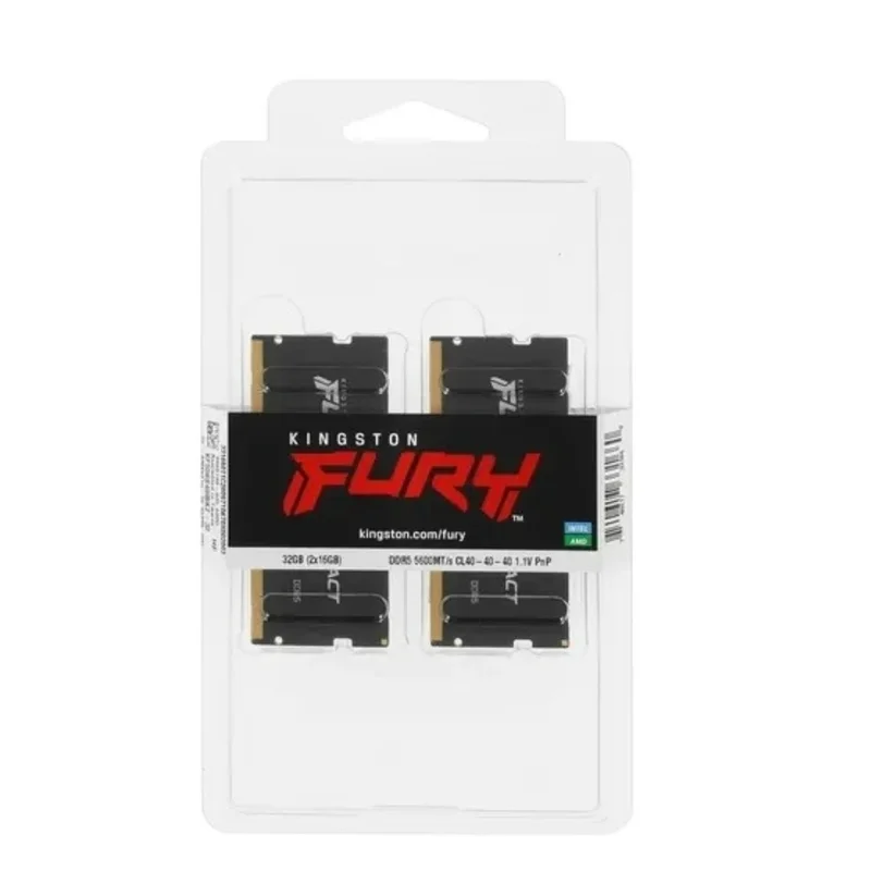 Оперативная память DDR5 SODIMM 32GB(16GBx2)/5600Mhz Kingston FURY Impact PnP [KF556S40IBK2-32] 3
