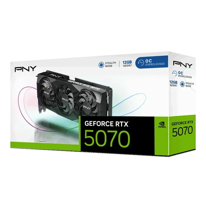 Видеокарта PNY RTX 5070 OC Triple Fan 12GB 192bit/G7 (HDMI+3DP)[VCG507012TFXPB1-O] 8