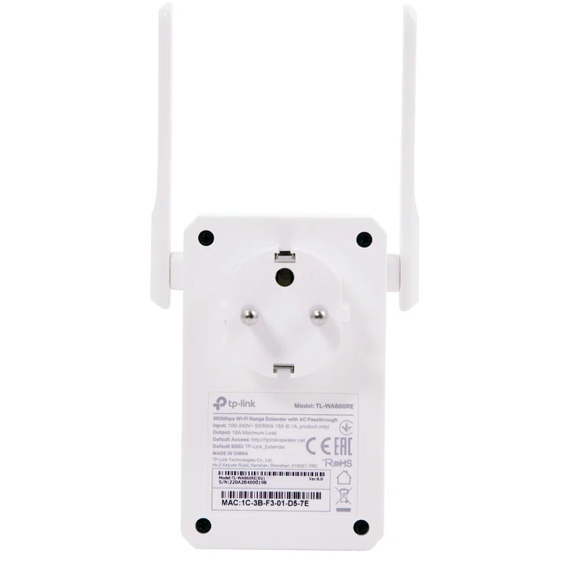 Усилитель беспроводного сигнала, TP-Link TL-WA860RE, 300 Mbps (TL-WA860RE) 5