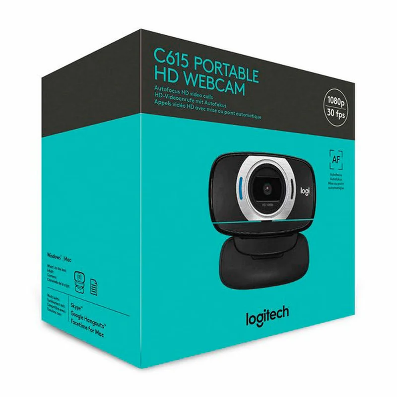 Web Камера Logitech QuickCam C615, FHD, Black (960-001056) 5