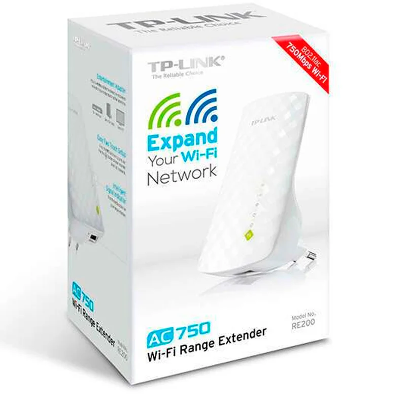 Универсальный усилитель беспроводного сигнала TP-Link АС750 Dual Band, 433/300 Mbps (RE200) 3