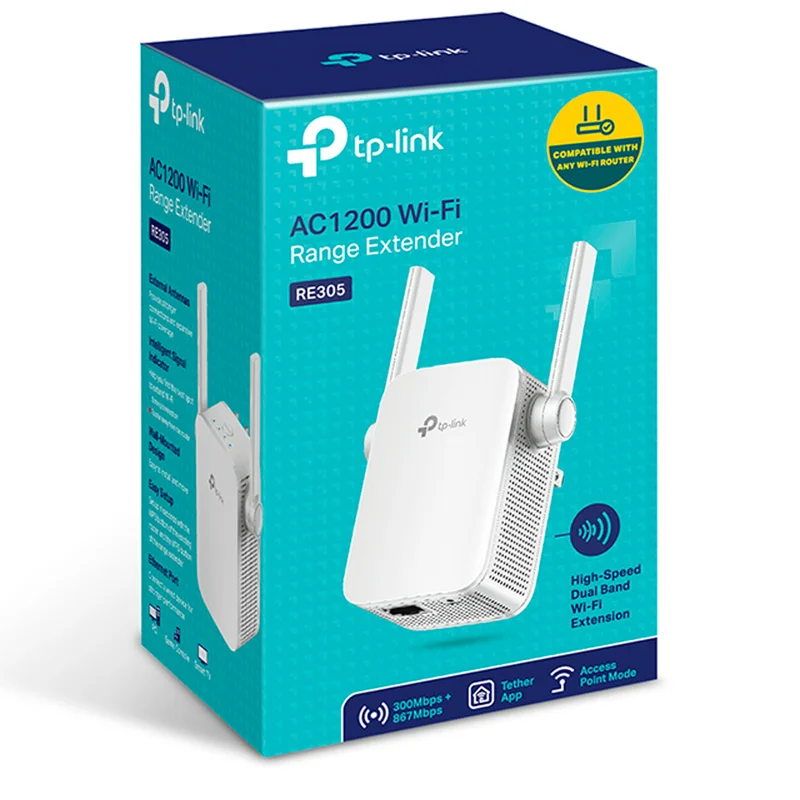 Универсальный усилитель беспроводного сигнала TP-Link АС1200 Dual Band, 867/300 Mbps (RE305) 3