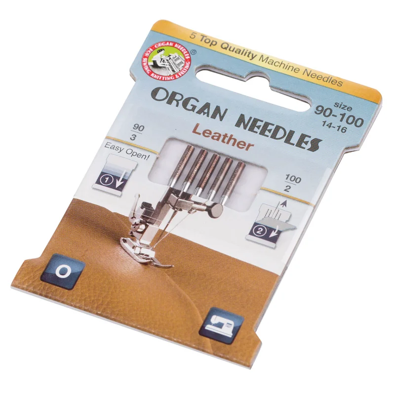 Иглы ORGAN LEATHER ECO 130/705H-LL №90/100 (5 шт.) 2