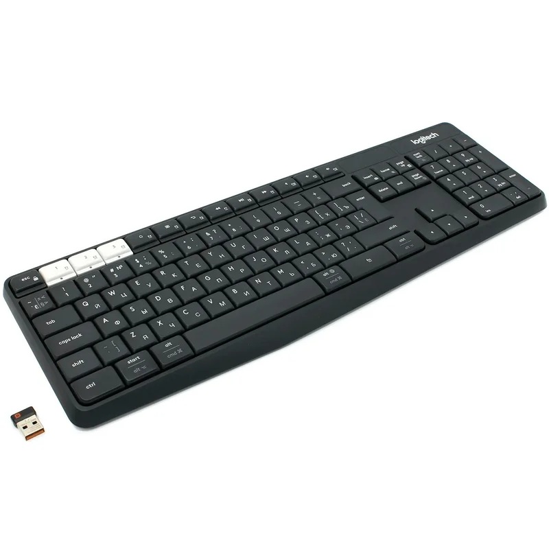 Клавиатура беспроводная USB/BT Logitech K375s, Black (920-008184) 2