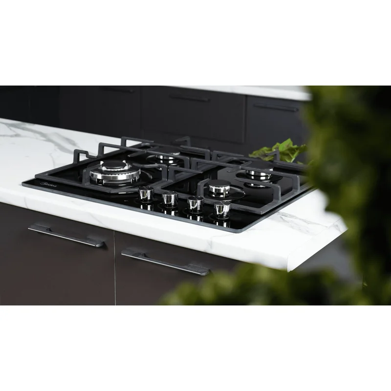 Встраиваемая газовая варочная панель Midea MG-684TGB 5