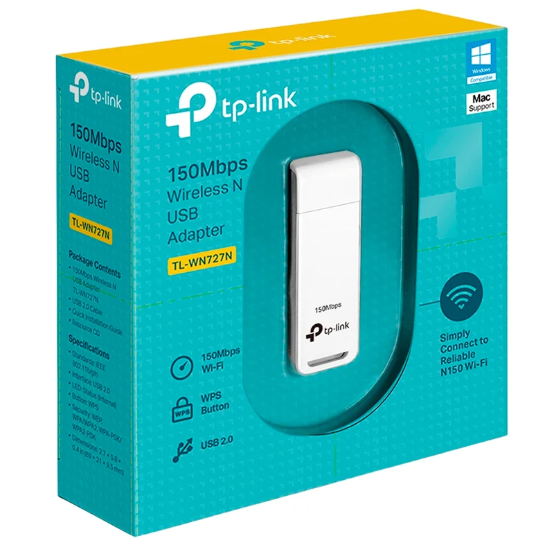 Беспроводной USB-адаптер TP-Link TL-WN727N, 150 Mbps, USB 2.0 (TL-WN727N Wireless) 3