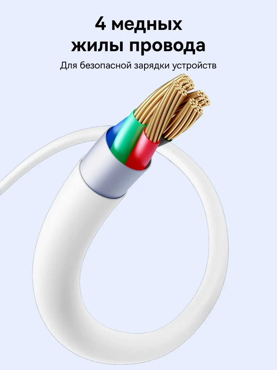 Интерфейсный кабель Baseus Silky Type-C to iP 20W 2m White (P10377700213-01) (P10377700213-01) 7