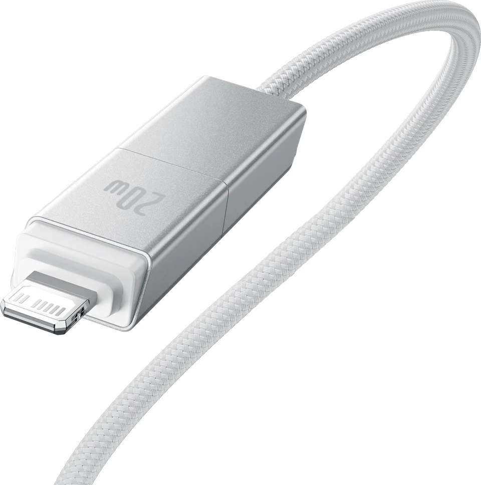 Интерфейсный кабель Baseus Versatile U+C to C+L 60W 1m White (P10383000211-00) (P10383000211-00) 5
