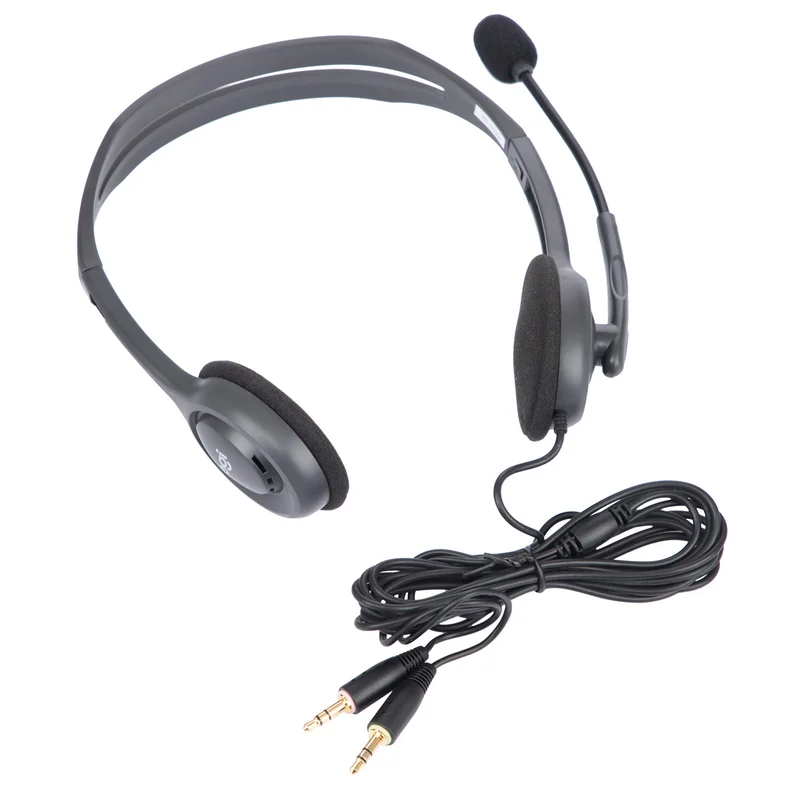 Гарнитура Накладная Logitech H110, Silver 2