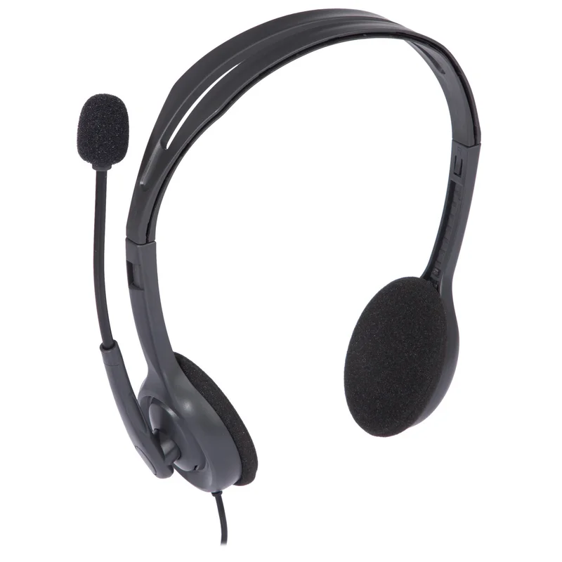 Гарнитура Накладная Logitech H110, Silver 5
