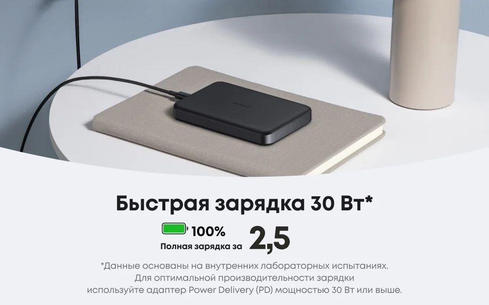 Портативный внешний аккумулятор Anker MagGo 10000mAh (A1664H11) Черный 4