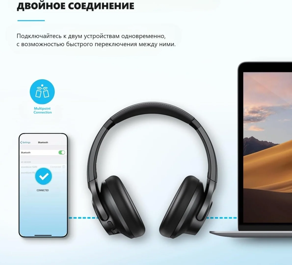 Наушники soundcore Q20i Black 7