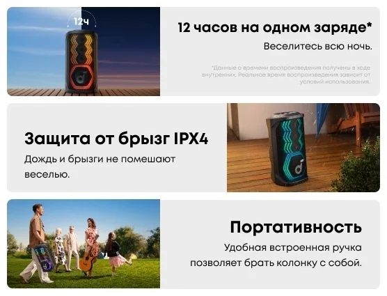 Портативная колонка soundcore Rave 3S 7