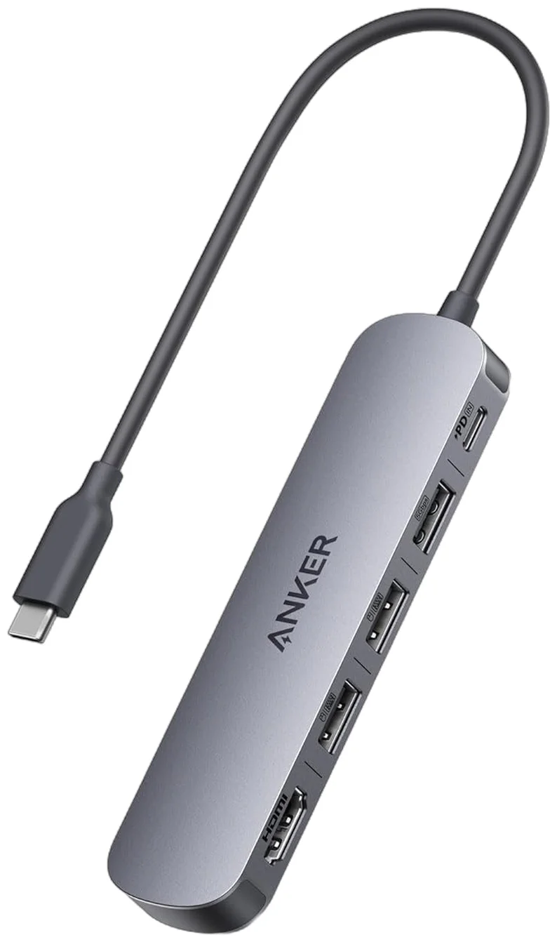 Концентратор Anker USB-C (5-in-1, 4K HDMI) (A8357HA0) Серый 2