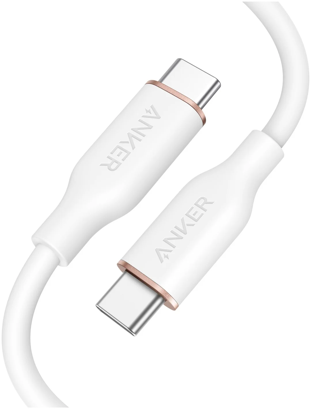 Интерфейсный кабель Anker PowerLine III Flow USB-C to USB-C (A8552H21) Белый 2