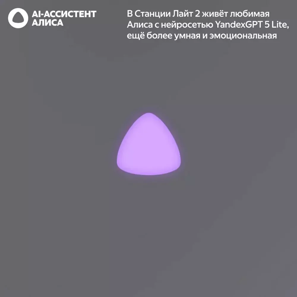 Яндекс Станция Лайт 2 с Алисой без часов, 6Вт, Графит+Сертификат 24 месяцев 9
