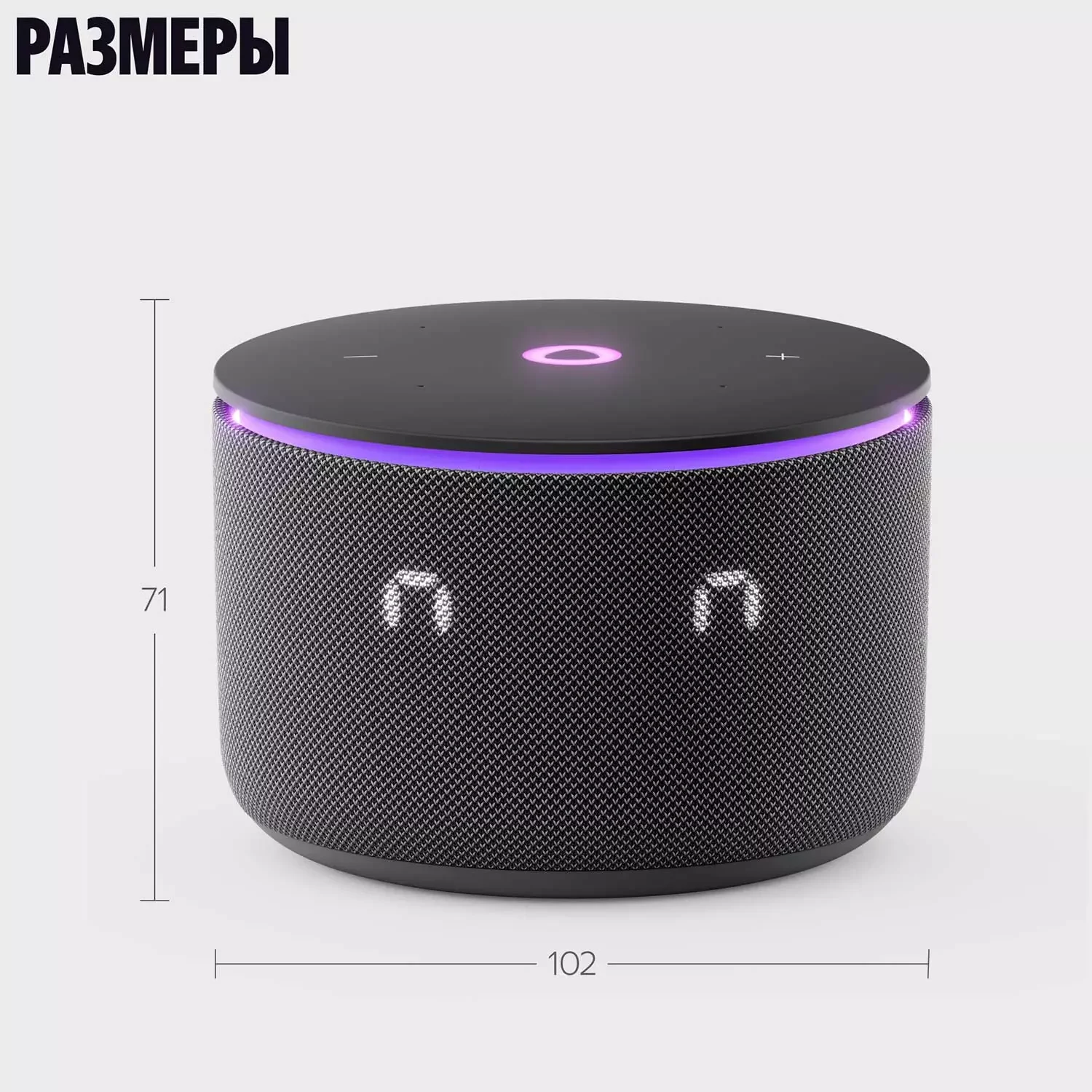 Яндекс Станция Мини 3 Про, модель YNDX-00059 Черный+Сертификат 36 месяцев 15