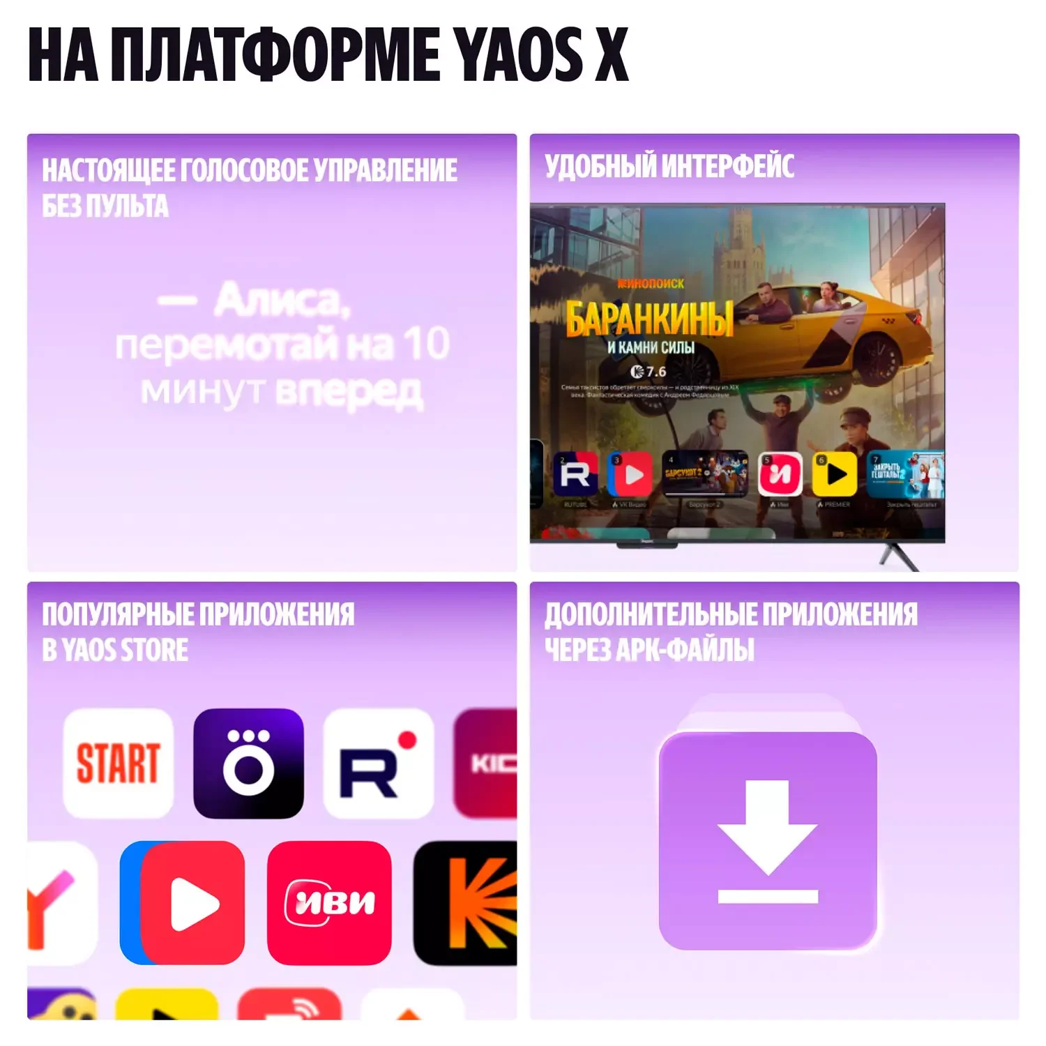 Телевизор Яндекс Бейсик 50 с Алисой YNDX-00075 6