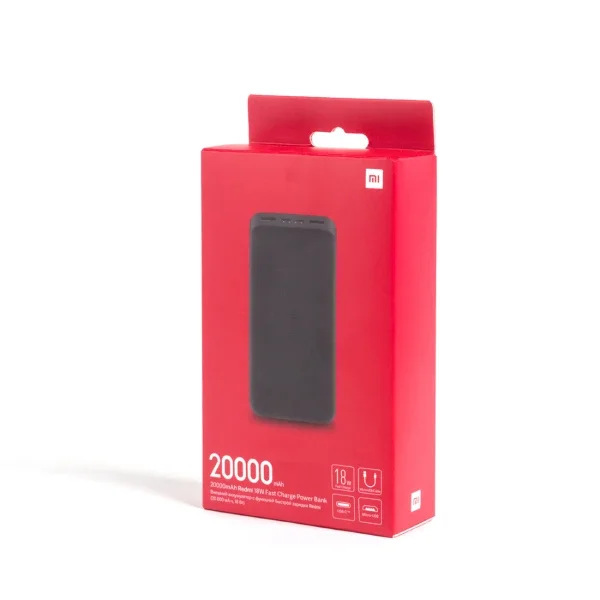Портативный внешний аккумулятор Xiaomi Redmi Power Bank 20000mAh (18W Fast Charge) Черный 9