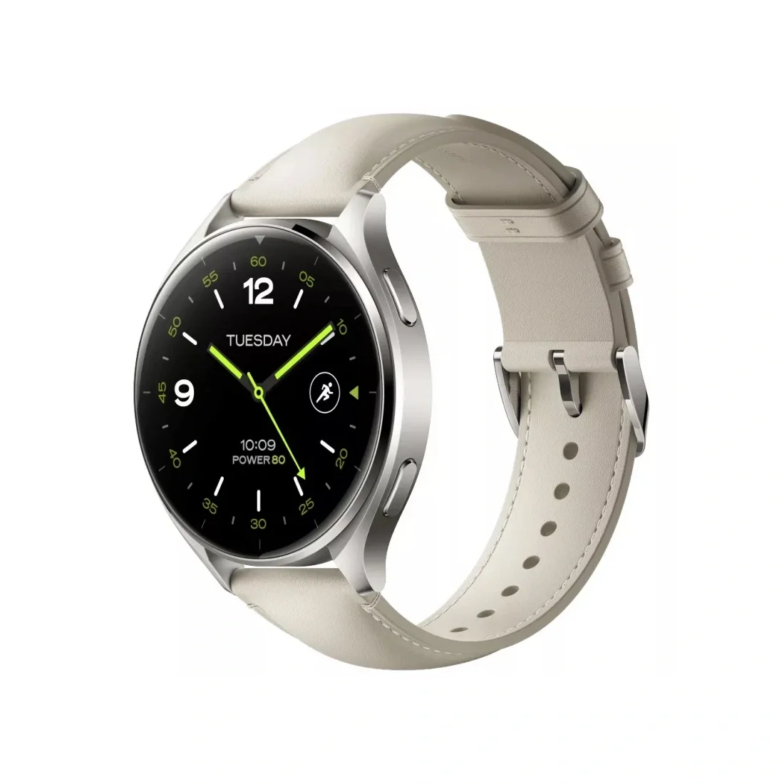 Смарт часы Xiaomi Watch 2 Titan Gray Case With White Leather Strap 4