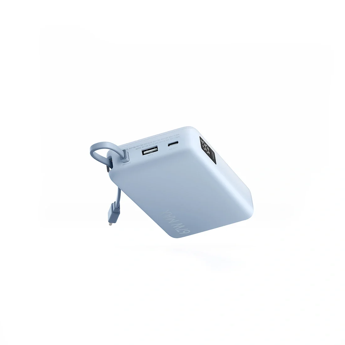 Портативный внешний аккумулятор Xiaomi 67W Power Bank 10000 (Integrated Cable) Ice Blue 2