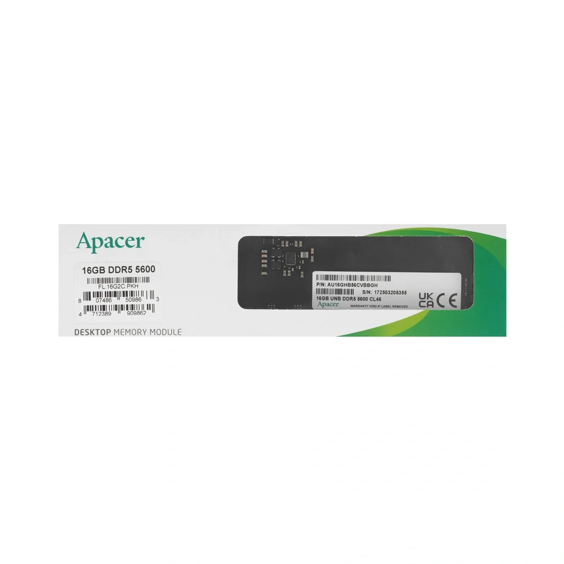 Модуль памяти Apacer FL.16G2C.PKH 16GB DDR5 5600MHz 3