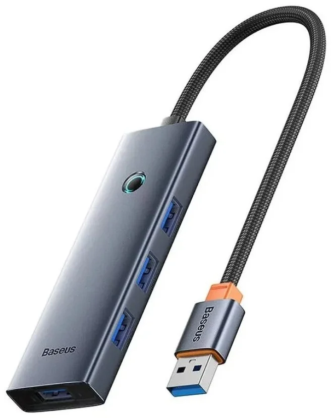 Концентратор Baseus UltraJoy Series 4-Port Space Grey (B0005280B811-10) 2