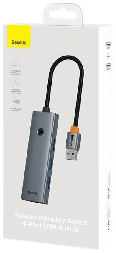 Концентратор Baseus UltraJoy Series 4-Port Space Grey (B0005280B811-10) 8