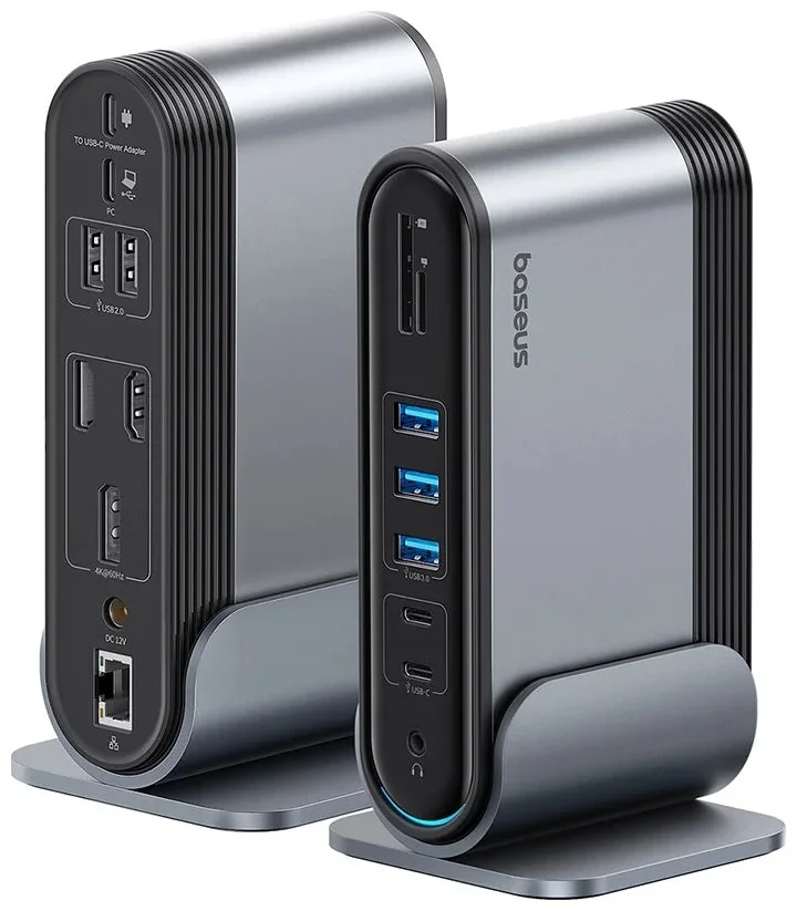 Док-станция Baseus UnionJoy 17-Port Triple Grey (B00532304811-00) 3