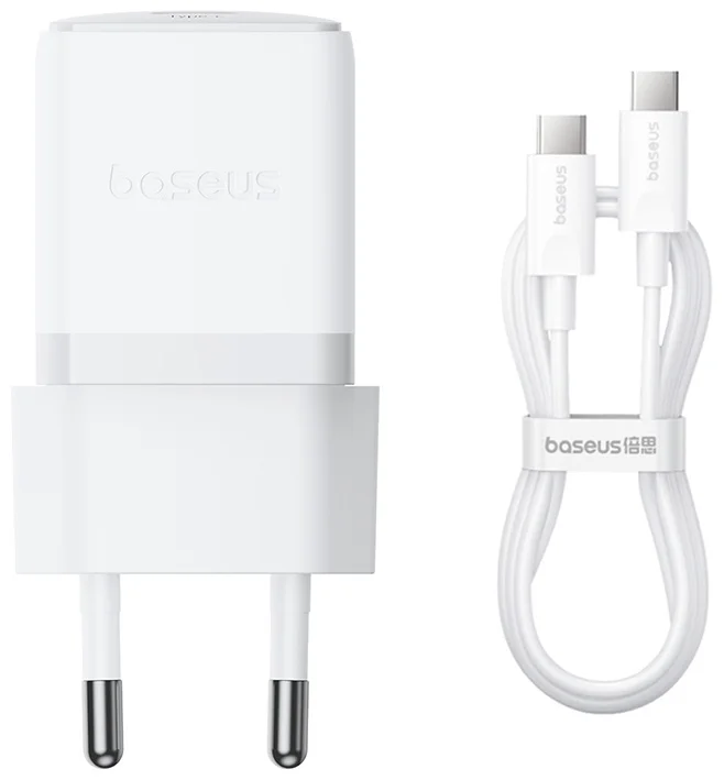 Адаптер питания Baseus Palm 1C 30W White ( в комлпекте кабель Type-c ) (P10111605213-01) 3