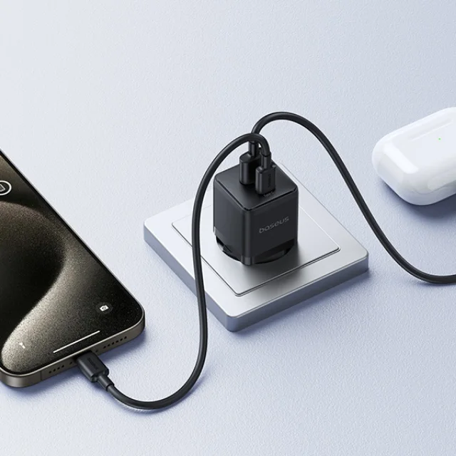 Адаптер питания Baseus Palm C+U 20W Black (P10111608113-00) 6