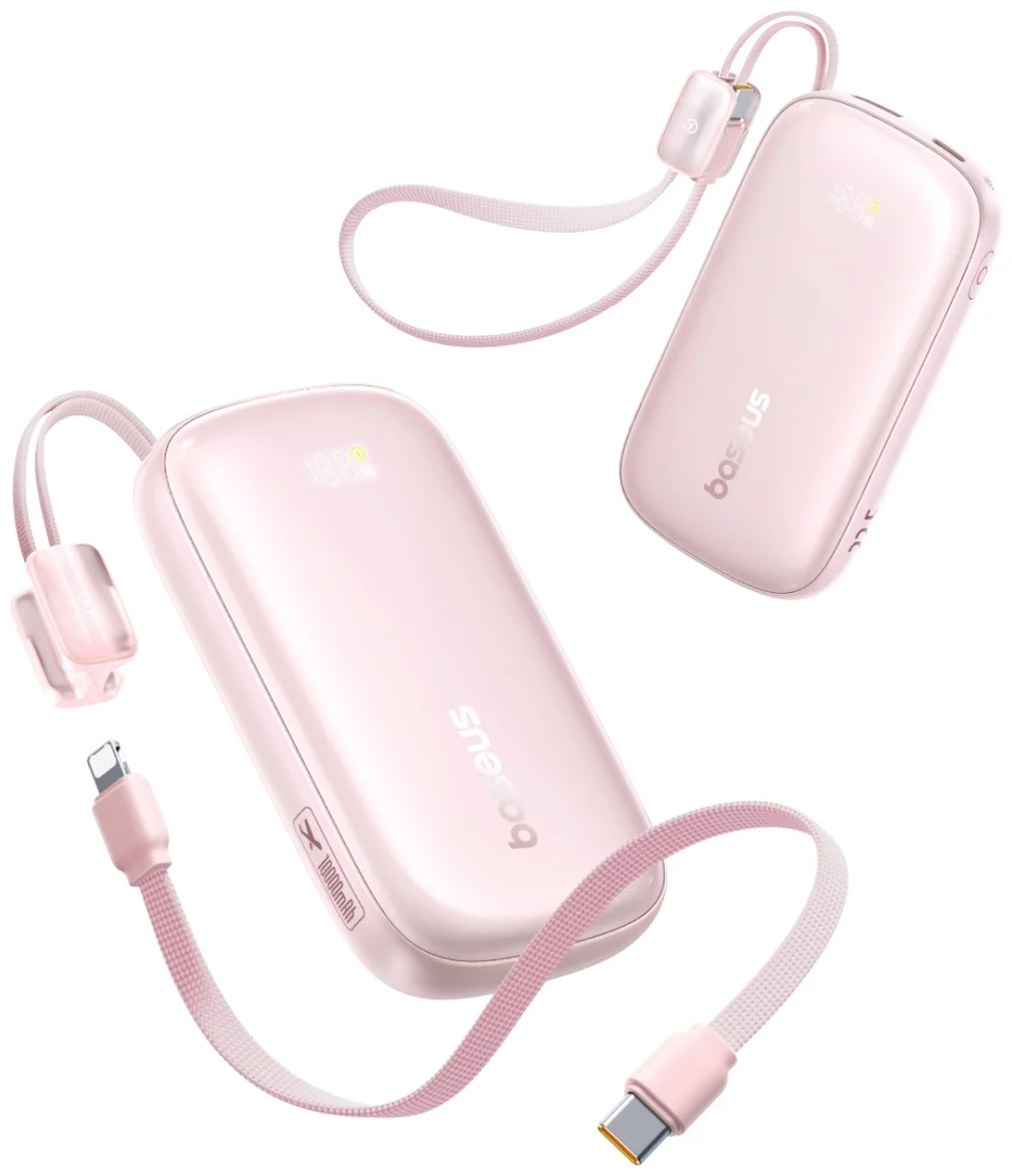 Портативный внешний аккумулятор Baseus EnerFill FC21 Qpow 3 Ultra 10000mAh 45W Pink (E0027Q02) 4