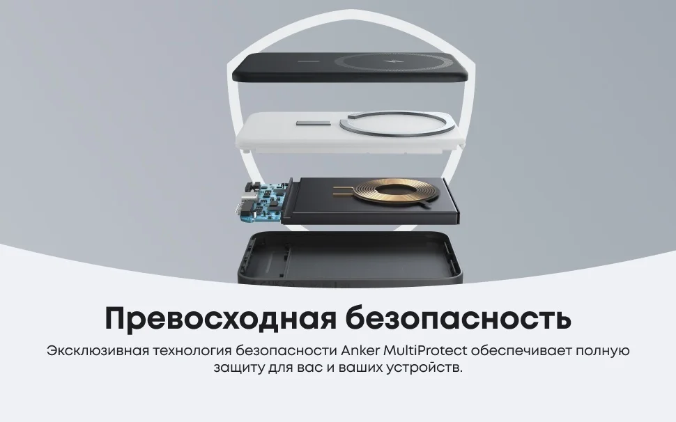 Портативный внешний аккумулятор Anker MagGo 662 (A1614H13) Черный 8