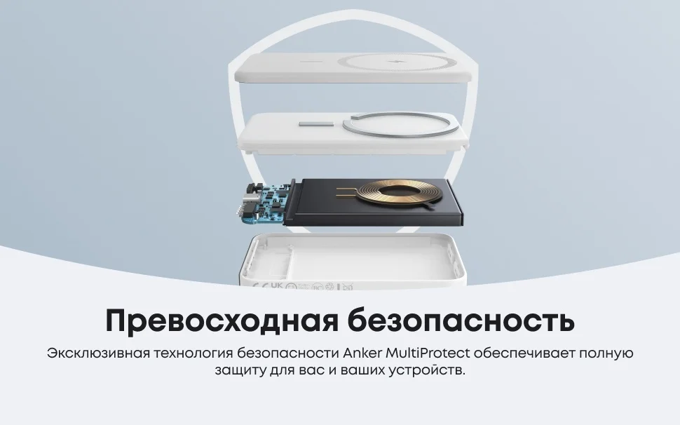 Портативный внешний аккумулятор Anker MagGo 662 (A1614H23) Белый 8