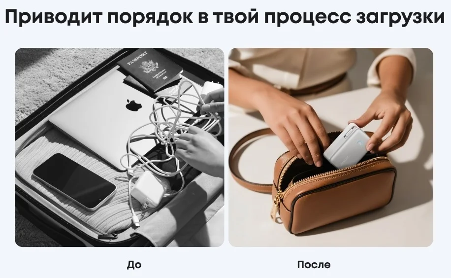 Портативный внешний аккумулятор Anker Nano 10000mAh 45W (A1638H21) Белый 8