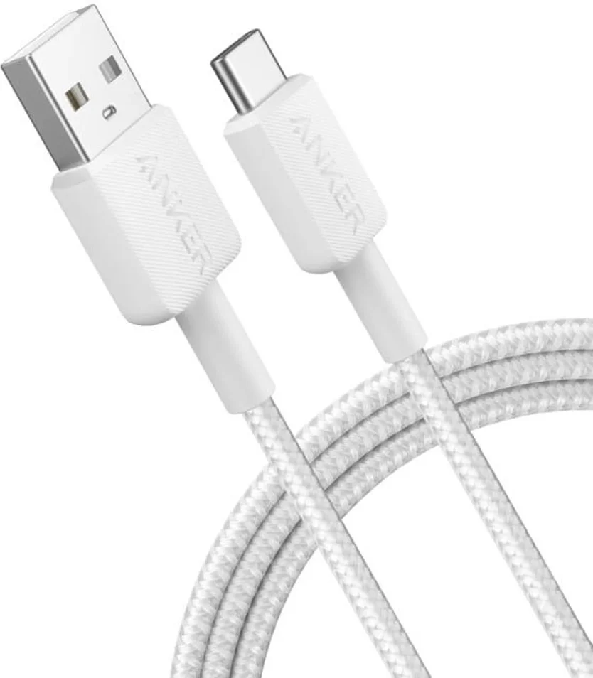 Интерфейсный кабель Anker 322 USB-A to USB-C 1М (A81H5G21) Белый 2