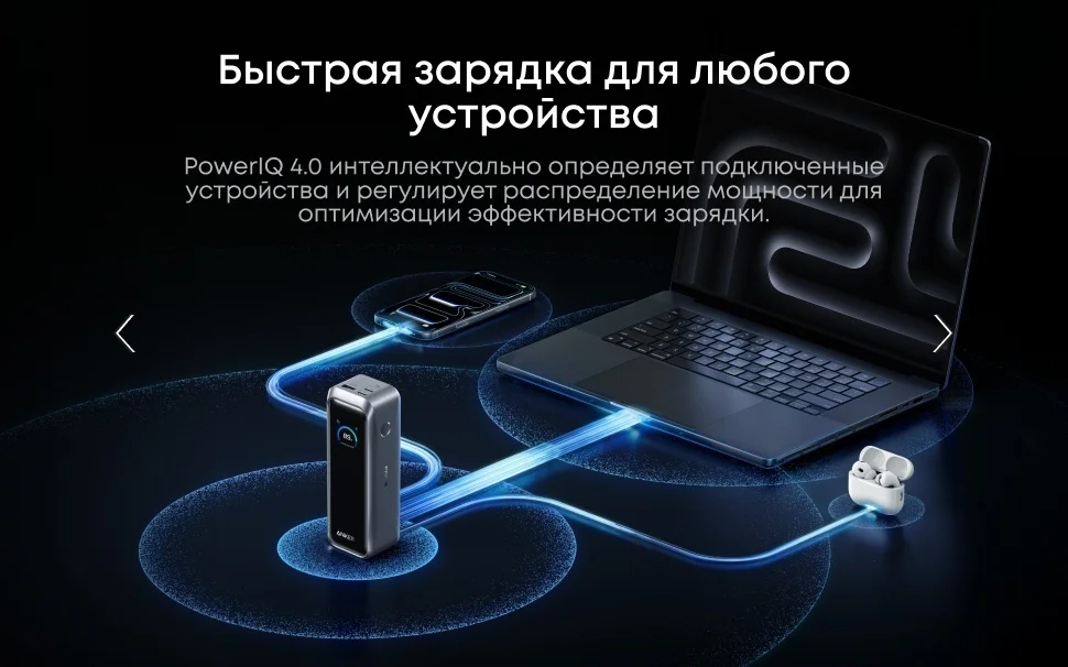 Портативный внешний аккумулятор Anker Prime 20000mAh (A110BH11) Черный 5