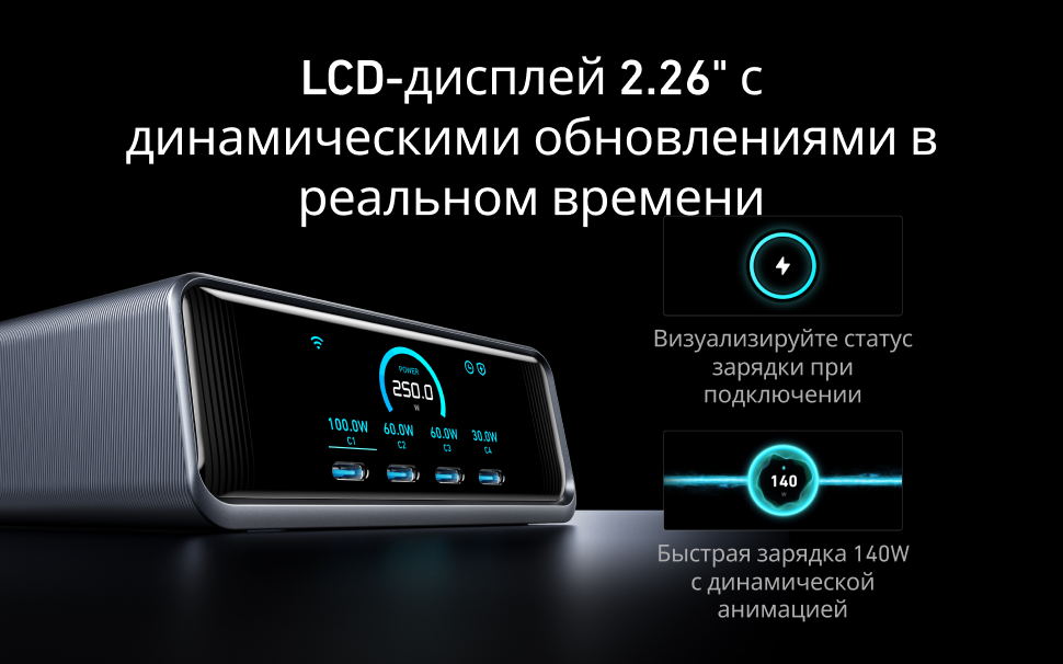 Адаптер питания Anker Prime Charger GaNPrime (A2345341) 3