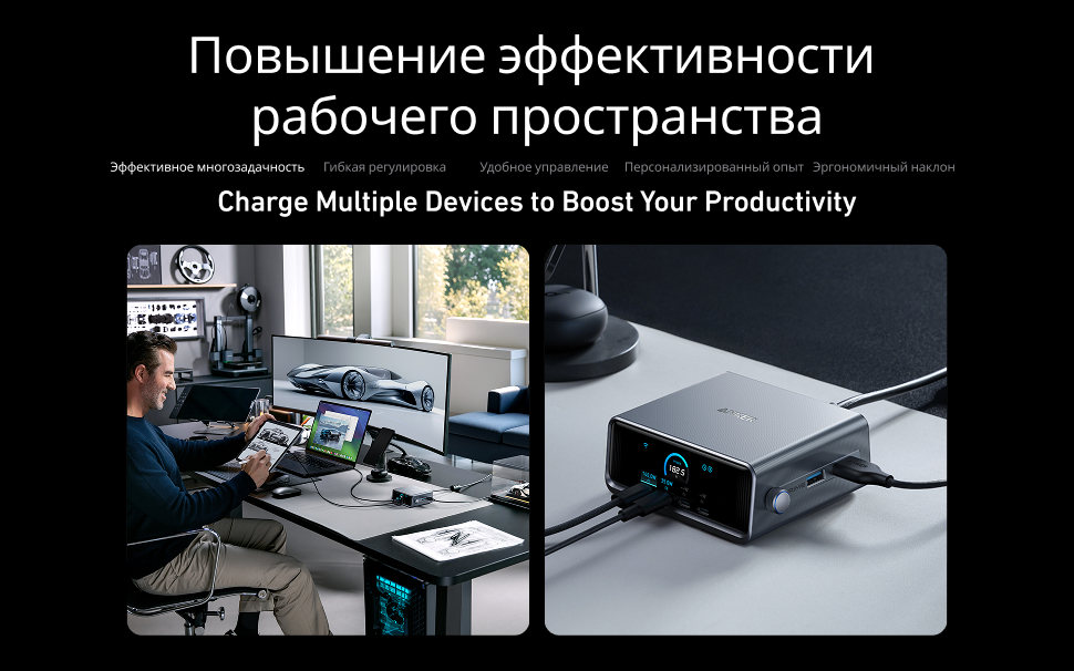 Адаптер питания Anker Prime Charger GaNPrime (A2345341) 6