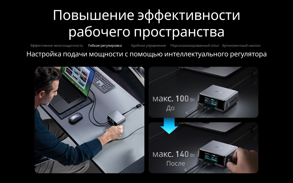 Адаптер питания Anker Prime Charger GaNPrime (A2345341) 7