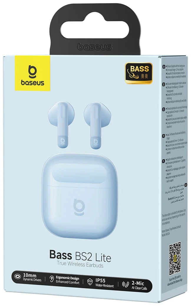Наушники Baseus Bass BS2 Lite Earbuds Galaxy Blue (A0010A05) 5