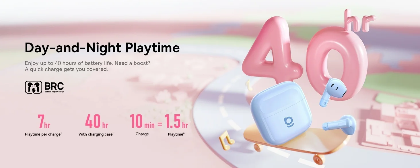 Наушники Baseus Bass BS2 Lite Earbuds Galaxy Blue (A0010A05) 7